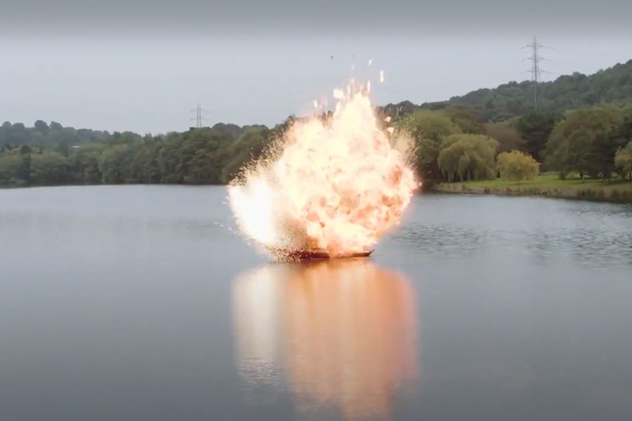 Emmerdale ITV - boat explosion