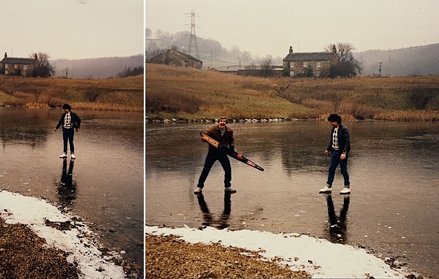 Frozen lake